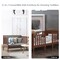 Rubber Wood 2-in-1 Convertible Kids Bed with Guardrails and Chairs